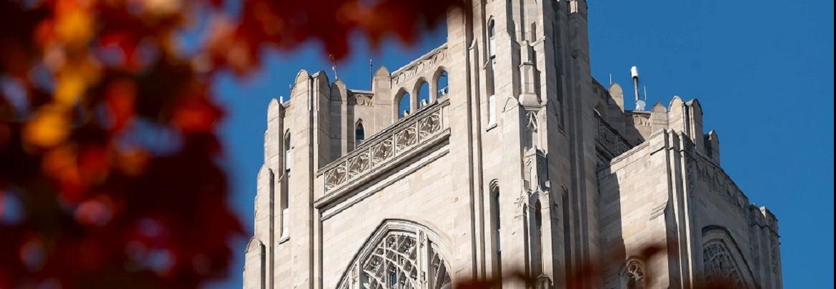 Cathedral of Learning in the fall