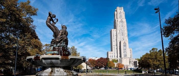 Fountain near the Cathedral of Learning